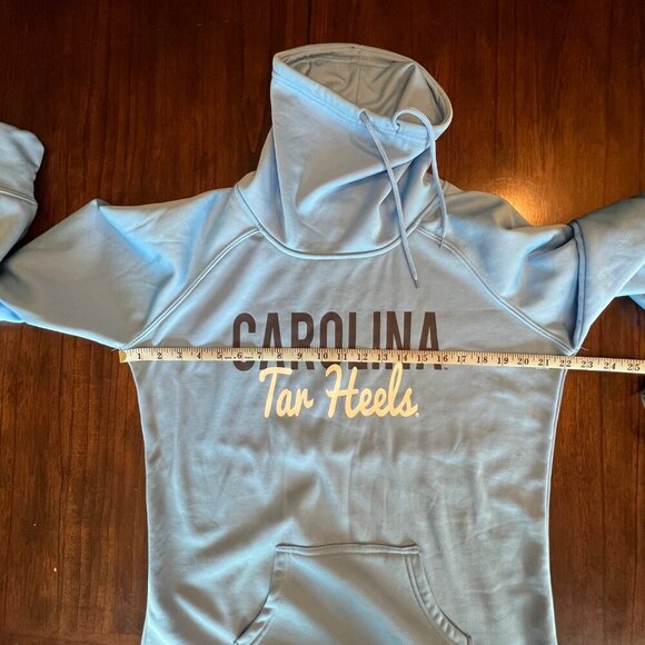 NWT Carolina Tar Heel Women's Blue Cowl Neck Sweatshirt by Colosseum, Size XL - Picture 9 of 11